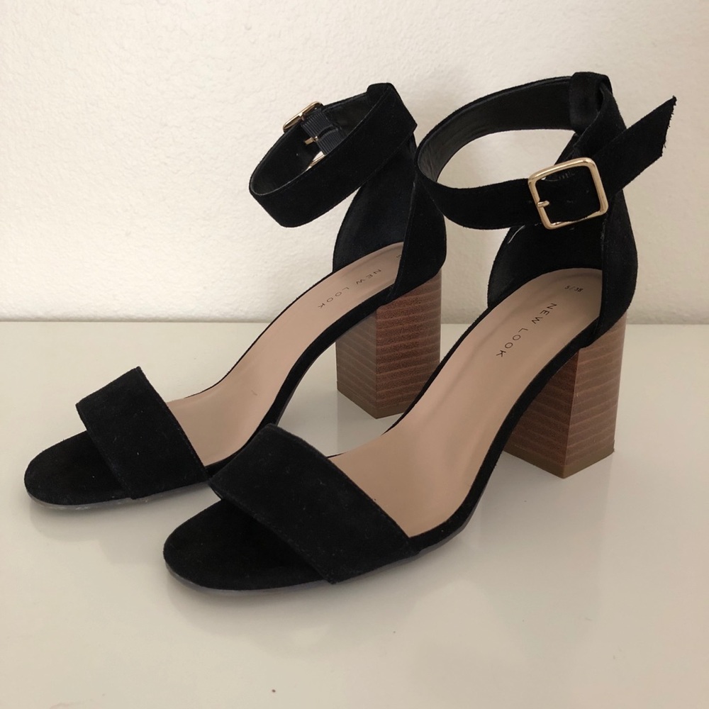 New Look Black Block Heels